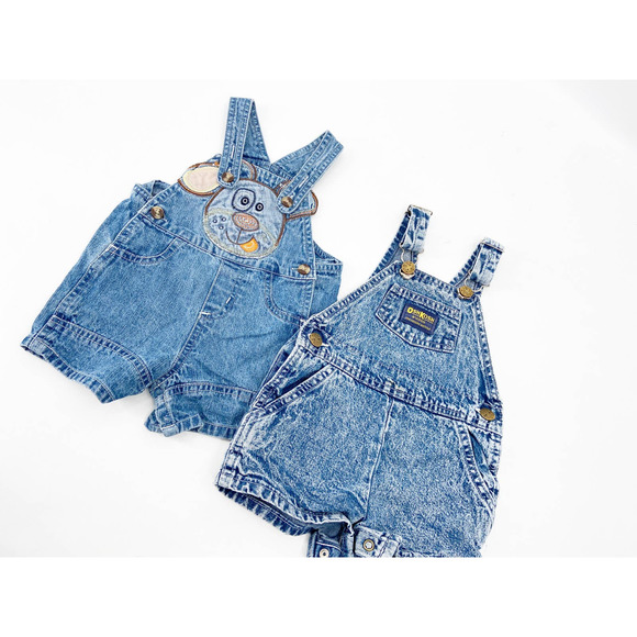 OshKosh B’gosh Other - Two Pair Denim Overalls Baby 3/6 Month